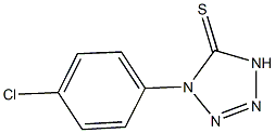 1-(4-chlorophenyl)-1,4-dihydro-5H-tetraazole-5-thione Struktur