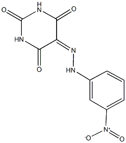 2,4,5,6(1H,3H)-pyrimidinetetrone 5-({3-nitrophenyl}hydrazone) Struktur