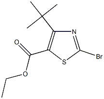 ethyl 2-bromo-4-tert-butyl-1,3-thiazole-5-carboxylate Struktur