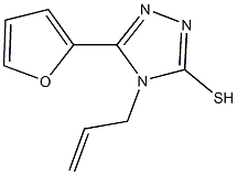 4-allyl-5-(2-furyl)-4H-1,2,4-triazol-3-yl hydrosulfide Struktur