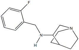 N-(1-azabicyclo[2.2.2]oct-3-yl)-N-(2-fluorobenzyl)amine Struktur