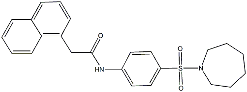 N-[4-(azepan-1-ylsulfonyl)phenyl]-2-(1-naphthyl)acetamide Struktur