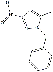 1-benzyl-3-nitro-5-methyl-1H-pyrazole Struktur