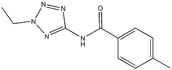 N-(2-ethyl-2H-tetraazol-5-yl)-4-methylbenzamide Struktur