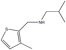 N-isobutyl-N-[(3-methyl-2-thienyl)methyl]amine Struktur