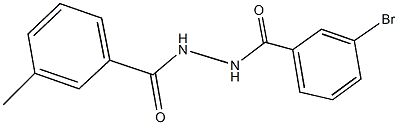 N'-(3-bromobenzoyl)-3-methylbenzohydrazide Struktur