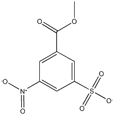 3-nitro-5-(methoxycarbonyl)benzenesulfonic acid Struktur