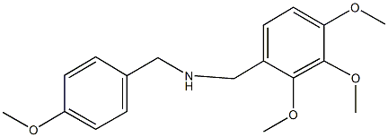 N-(4-methoxybenzyl)(2,3,4-trimethoxyphenyl)methanamine Struktur