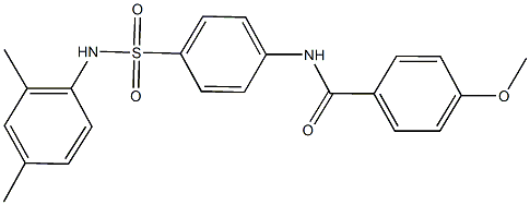 N-{4-[(2,4-dimethylanilino)sulfonyl]phenyl}-4-methoxybenzamide Struktur