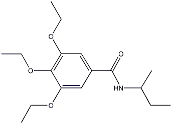 N-(sec-butyl)-3,4,5-triethoxybenzamide Struktur