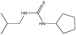 N-cyclopentyl-N'-isobutylthiourea Struktur