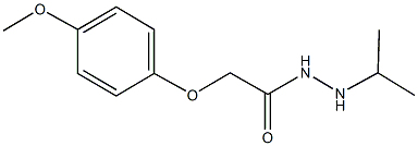 N'-isopropyl-2-(4-methoxyphenoxy)acetohydrazide Struktur