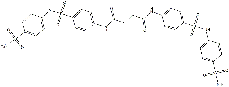 N~1~,N~4~-bis(4-{[4-(aminosulfonyl)anilino]sulfonyl}phenyl)succinamide Struktur