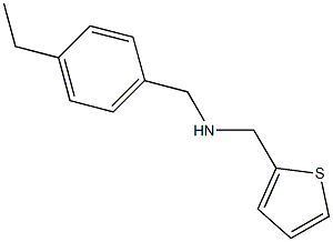 N-(4-ethylbenzyl)-N-(2-thienylmethyl)amine Struktur