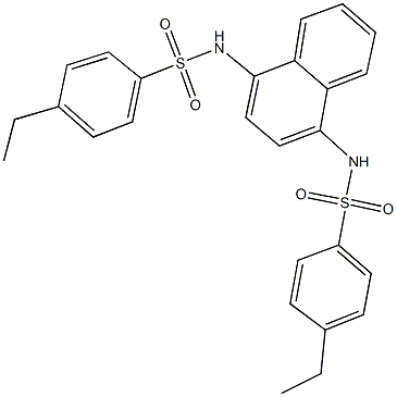 4-ethyl-N-(4-{[(4-ethylphenyl)sulfonyl]amino}-1-naphthyl)benzenesulfonamide Struktur