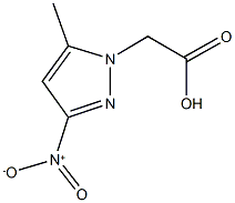 {3-nitro-5-methyl-1H-pyrazol-1-yl}acetic acid Struktur