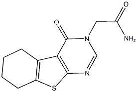 2-(4-oxo-5,6,7,8-tetrahydro[1]benzothieno[2,3-d]pyrimidin-3(4H)-yl)acetamide Struktur