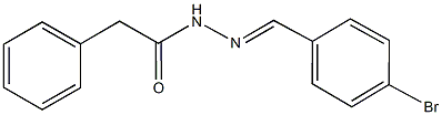 N'-(4-bromobenzylidene)-2-phenylacetohydrazide Struktur