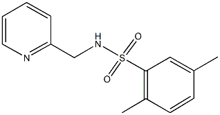 2,5-dimethyl-N-(2-pyridinylmethyl)benzenesulfonamide Struktur