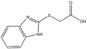 (1H-benzimidazol-2-ylsulfanyl)acetic acid Struktur