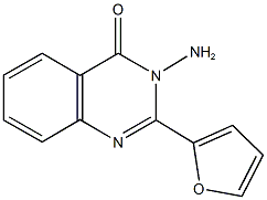 3-amino-2-(2-furyl)-4(3H)-quinazolinone Struktur