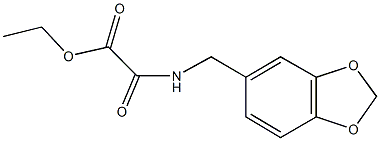 ethyl [(1,3-benzodioxol-5-ylmethyl)amino](oxo)acetate Struktur