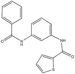 N-[3-(benzoylamino)phenyl]-2-thiophenecarboxamide Struktur