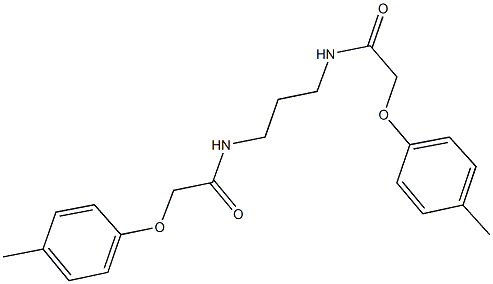 2-(4-methylphenoxy)-N-(3-{[(4-methylphenoxy)acetyl]amino}propyl)acetamide Struktur