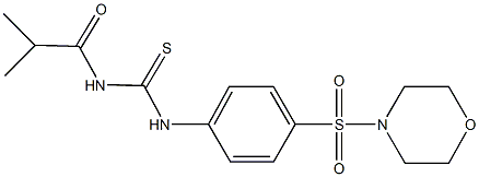 N-isobutyryl-N'-[4-(4-morpholinylsulfonyl)phenyl]thiourea Struktur