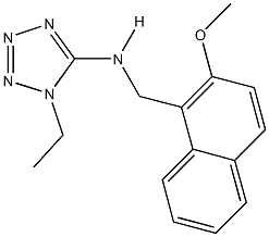 N-(1-ethyl-1H-tetraazol-5-yl)-N-[(2-methoxy-1-naphthyl)methyl]amine Struktur