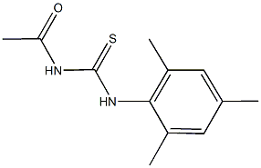 N-acetyl-N'-mesitylthiourea Struktur