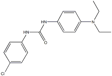 N-(4-chlorophenyl)-N'-[4-(diethylamino)phenyl]urea Struktur