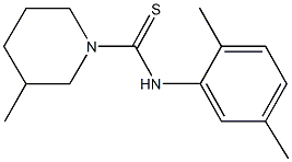 N-(2,5-dimethylphenyl)-3-methyl-1-piperidinecarbothioamide Struktur