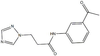 N-(3-acetylphenyl)-3-(1H-1,2,4-triazol-1-yl)propanamide Struktur