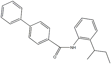 N-(2-sec-butylphenyl)[1,1'-biphenyl]-4-carboxamide Struktur