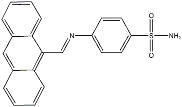 4-[(9-anthrylmethylene)amino]benzenesulfonamide Struktur