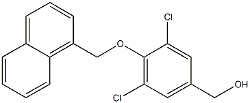 [3,5-dichloro-4-(1-naphthylmethoxy)phenyl]methanol Struktur