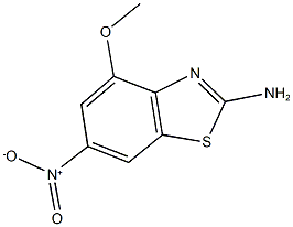 2-amino-6-nitro-4-methoxy-1,3-benzothiazole Struktur