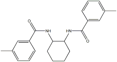 3-methyl-N-{2-[(3-methylbenzoyl)amino]cyclohexyl}benzamide Struktur