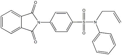 N-allyl-4-(1,3-dioxo-1,3-dihydro-2H-isoindol-2-yl)-N-phenylbenzenesulfonamide Struktur