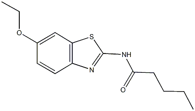 N-(6-ethoxy-1,3-benzothiazol-2-yl)pentanamide Struktur