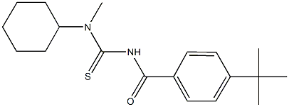 N'-(4-tert-butylbenzoyl)-N-cyclohexyl-N-methylthiourea Struktur