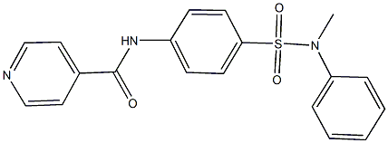 N-{4-[(methylanilino)sulfonyl]phenyl}isonicotinamide Struktur