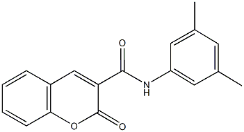 N-(3,5-dimethylphenyl)-2-oxo-2H-chromene-3-carboxamide Struktur