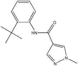 N-(2-tert-butylphenyl)-1-methyl-1H-pyrazole-4-carboxamide Struktur