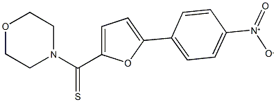 4-[(5-{4-nitrophenyl}-2-furyl)carbothioyl]morpholine Struktur