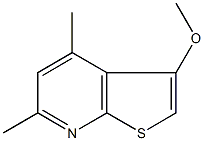 4,6-dimethylthieno[2,3-b]pyridin-3-yl methyl ether Struktur