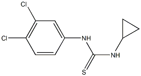 N-cyclopropyl-N'-(3,4-dichlorophenyl)thiourea Struktur