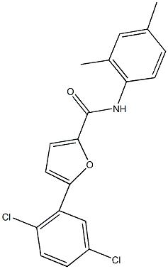 5-(2,5-dichlorophenyl)-N-(2,4-dimethylphenyl)-2-furamide Struktur