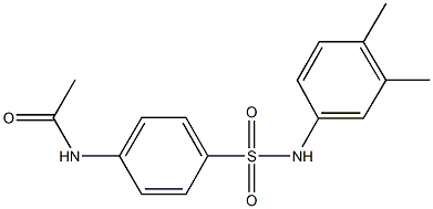 N-{4-[(3,4-dimethylanilino)sulfonyl]phenyl}acetamide Struktur